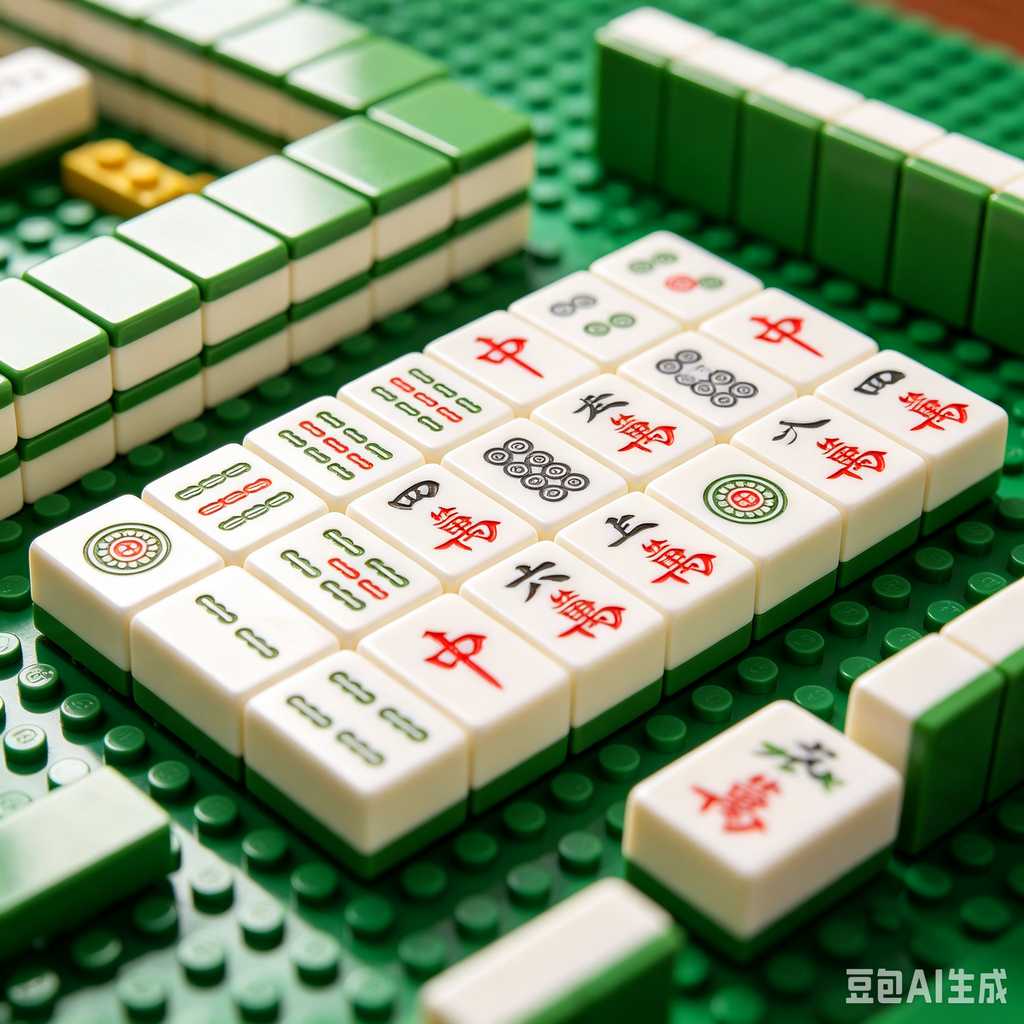 modern oriental mahjong set