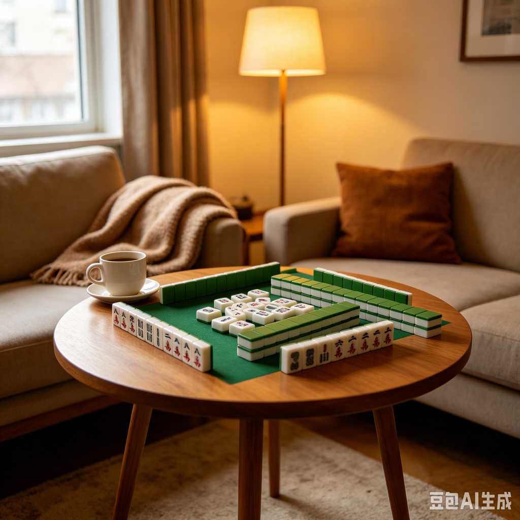 unique text mahjong tiles design