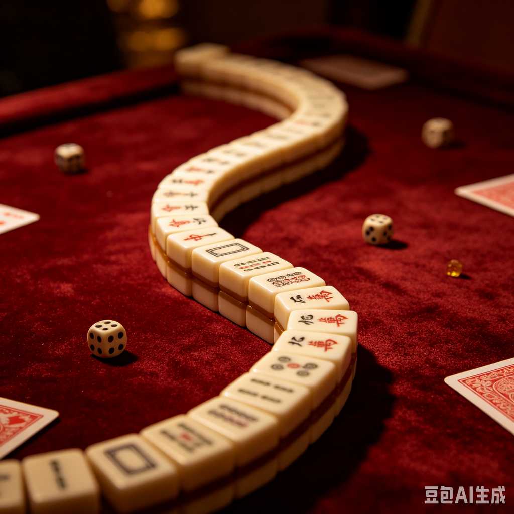 gradient green mahjong set